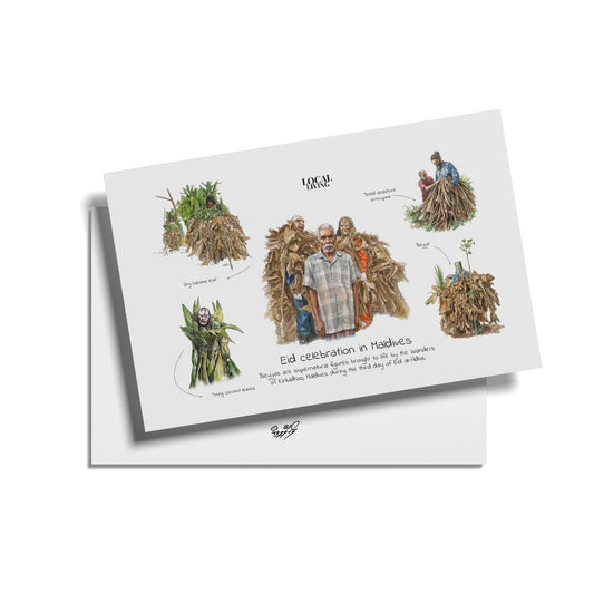 Local Living Postcards of Maldives